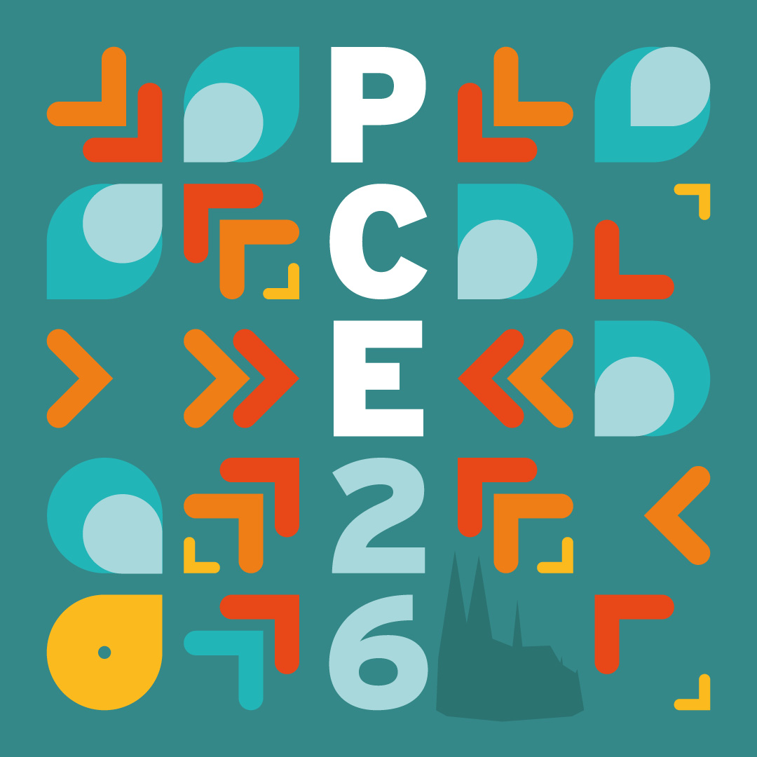 Cologne PCE 2026 logo, colourful